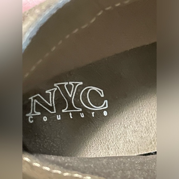 NYC Couture Brown Suede Ankle Boots Size 8 - Picture 6 of 8